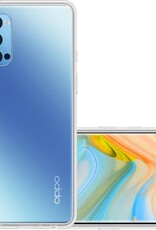 NoXx Hoes Geschikt voor OPPO Reno 4 Pro 5G Hoesje Cover Siliconen Back Case Hoes - Transparant