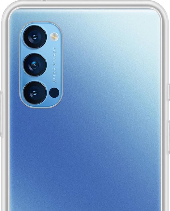 NoXx Hoes Geschikt voor OPPO Reno 4 Pro 5G Hoesje Cover Siliconen Back Case Hoes - Transparant - 2x