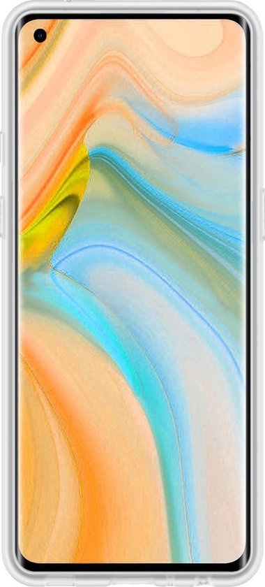 NoXx Hoes Geschikt voor OPPO Reno 4 Pro 5G Hoesje Cover Siliconen Back Case Hoes - Transparant - 2x