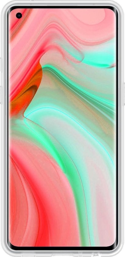 Nomfy Hoesje Geschikt voor OPPO Reno 4 Pro 5G Hoesje Siliconen Cover Case - Hoes Geschikt voor OPPO Reno 4 Pro Hoes Back Case - Transparant