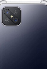 NoXx Hoes Geschikt voor OPPO Reno4 Z 5G Hoesje Siliconen Cover Shock Proof Back Case Shockproof Hoes - Transparant