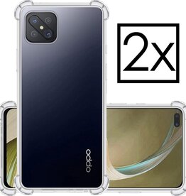 NoXx 2 PACK - NoXx Oppo Reno 4Z hoesje shock proof