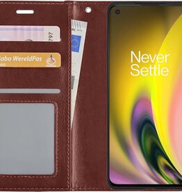 NoXx NoXx OnePlus Nord 2 Hoesje Bookcase - Bruin