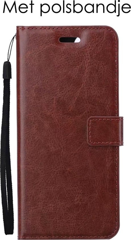 NoXx Hoes Geschikt voor OnePlus Nord 2 Hoesje Book Case Hoes Flip Cover Wallet Bookcase - Bruin