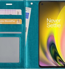 NoXx NoXx OnePlus Nord 2 Hoesje Bookcase - Turquoise