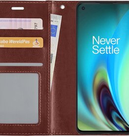 Nomfy Nomfy OnePlus Nord 2 Hoesje Bookcase - Bruin