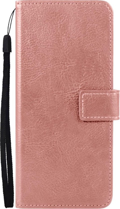 Nomfy Hoesje Geschikt voor OnePlus Nord 2 Hoes Bookcase Flipcase Book Cover - Hoes Geschikt voor OnePlus Nord 2 Hoesje Book Case - Rosé goud