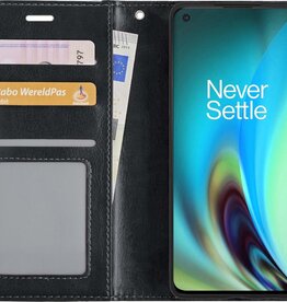 Nomfy Nomfy OnePlus Nord 2 Hoesje Bookcase - Zwart