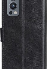 Nomfy Hoesje Geschikt voor OnePlus Nord 2 Hoes Bookcase Flipcase Book Cover - Hoes Geschikt voor OnePlus Nord 2 Hoesje Book Case - Zwart
