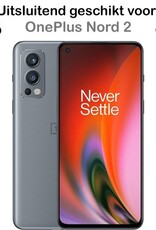 Nomfy Hoesje Geschikt voor OnePlus Nord 2 Hoes Bookcase Flipcase Book Cover - Hoes Geschikt voor OnePlus Nord 2 Hoesje Book Case - Zwart
