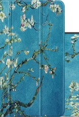 NoXx Hoesje Geschikt voor iPad Air 2020 Hoesje Case Hard Cover Hoes Book Case Met Uitsparing Geschikt voor Apple Pencil - Bloesem