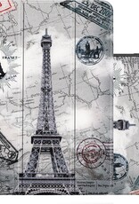 NoXx Hoesje Geschikt voor iPad Air 2020 Hoesje Case Hard Cover Hoes Book Case Met Uitsparing Geschikt voor Apple Pencil - Eiffeltoren