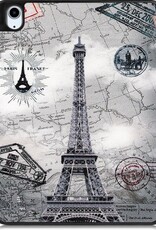 NoXx Hoesje Geschikt voor iPad Air 2020 Hoesje Case Hard Cover Hoes Book Case Met Uitsparing Geschikt voor Apple Pencil - Eiffeltoren