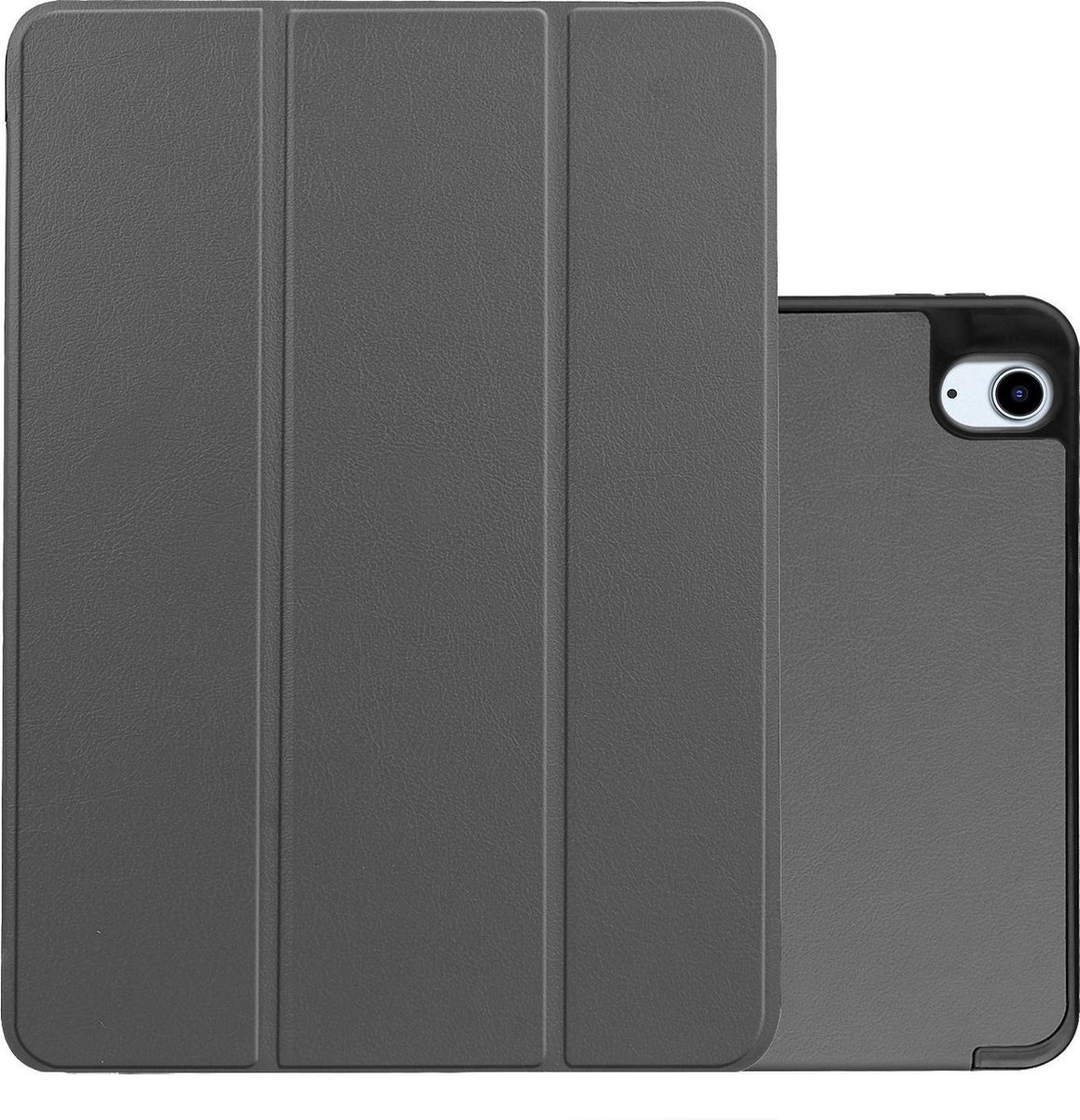 NoXx Hoesje Geschikt voor iPad Air 2020 Hoesje Case Hard Cover Hoes Book Case Met Uitsparing Geschikt voor Apple Pencil - Grijs