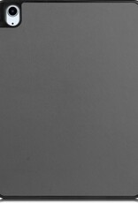 NoXx Hoesje Geschikt voor iPad Air 2020 Hoesje Case Hard Cover Hoes Book Case Met Uitsparing Geschikt voor Apple Pencil - Grijs