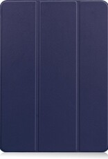 Nomfy Hoes Geschikt voor iPad Air 2020 Hoes Tri-fold Tablet Hoesje Case Met Uitsparing Geschikt voor Apple Pencil - Hoesje Geschikt voor iPad Air 4 2020 Hoesje Hardcover Bookcase - Donkerblauw