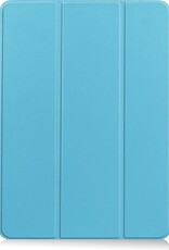Nomfy Hoes Geschikt voor iPad Air 2020 Hoes Tri-fold Tablet Hoesje Case Met Uitsparing Geschikt voor Apple Pencil - Hoesje Geschikt voor iPad Air 4 2020 Hoesje Hardcover Bookcase - Lichtblauw