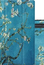 NoXx Hoesje Geschikt voor Samsung Galaxy Tab S7 FE Hoesje Case Hard Cover Hoes Book Case Met Uitsparing Geschikt voor S Pen - Bloesem