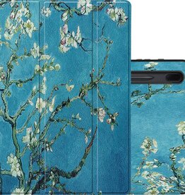 NoXx NoXx Samsung Galaxy Tab S7 FE Hoesje Met Uitsparing S Pen - Bloemen