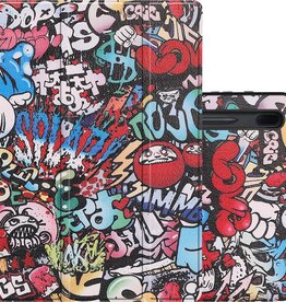 NoXx NoXx Samsung Galaxy Tab S7 FE Hoesje Met Uitsparing S Pen - Graffity