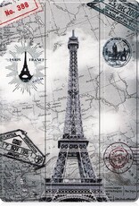 Nomfy Hoes Geschikt voor Samsung Galaxy Tab S7 FE Hoes Tri-fold Tablet Hoesje Case Met Uitsparing Geschikt voor S Pen - Hoesje Geschikt voor Samsung Tab S7 FE Hoesje Hardcover Bookcase - Eiffeltoren