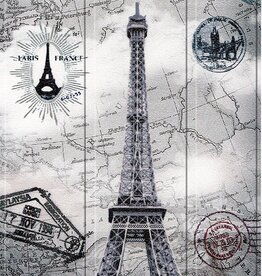 Nomfy Nomfy Samsung Galaxy Tab S7 FE Hoesje Met Uitsparing S Pen - Eiffeltoren