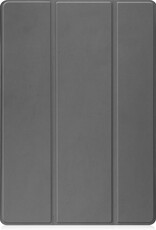 Nomfy Hoes Geschikt voor Samsung Galaxy Tab S7 FE Hoes Tri-fold Tablet Hoesje Case Met Uitsparing Geschikt voor S Pen - Hoesje Geschikt voor Samsung Tab S7 FE Hoesje Hardcover Bookcase - Grijs
