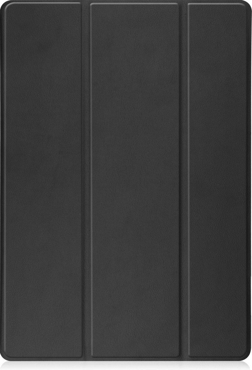 Nomfy Hoes Geschikt voor Samsung Galaxy Tab S7 FE Hoes Tri-fold Tablet Hoesje Case Met Uitsparing Geschikt voor S Pen - Hoesje Geschikt voor Samsung Tab S7 FE Hoesje Hardcover Bookcase - Zwart