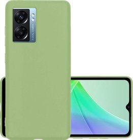 NoXx NoXx OPPO A77 Hoesje Siliconen - Groen