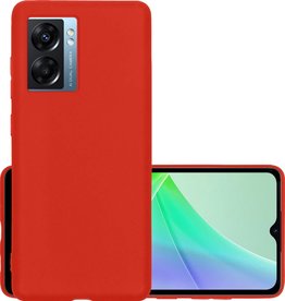 NoXx OPPO A77 Hoesje Siliconen - Rood