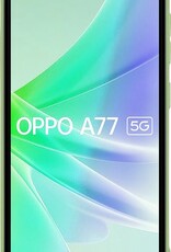 NoXx Hoes Geschikt voor OPPO A77 Hoesje Cover Siliconen Back Case Hoes - Groen - 2x