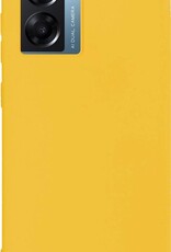 Nomfy Hoesje Geschikt voor OPPO A77 Hoesje Siliconen Cover Case - Hoes Geschikt voor OPPO A77 Hoes Back Case - Geel