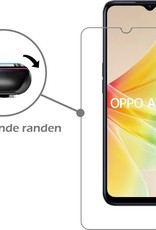 Nomfy Hoesje Geschikt voor OPPO A77 Hoesje Siliconen Cover Case Met Screenprotector - Hoes Geschikt voor OPPO A77 Hoes Back Case - Geel