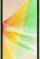 Nomfy Hoesje Geschikt voor OPPO A77 Hoesje Siliconen Cover Case Met Screenprotector - Hoes Geschikt voor OPPO A77 Hoes Back Case - Groen
