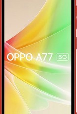 Nomfy Hoesje Geschikt voor OPPO A77 Hoesje Siliconen Cover Case Met Screenprotector - Hoes Geschikt voor OPPO A77 Hoes Back Case - Rood