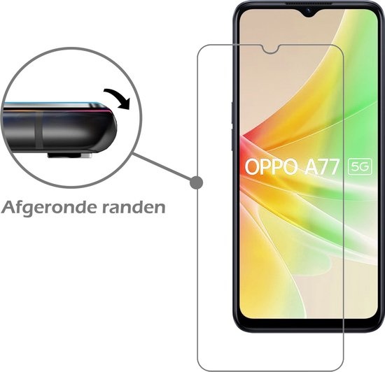 OPPO A77 Hoesje Siliconen Case Back Cover Met Screenprotector - OPPO A77 Hoes Cover Silicone - Wit