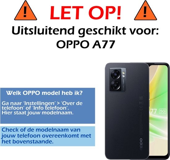 Nomfy Hoesje Geschikt voor OPPO A77 Hoesje Siliconen Cover Case Met Screenprotector - Hoes Geschikt voor OPPO A77 Hoes Back Case - Wit