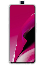 Nomfy Hoesje Geschikt voor OPPO Reno 2Z Hoesje Siliconen Cover Case - Hoes Geschikt voor OPPO Reno 2Z Hoes Back Case - 2-PACK - Transparant