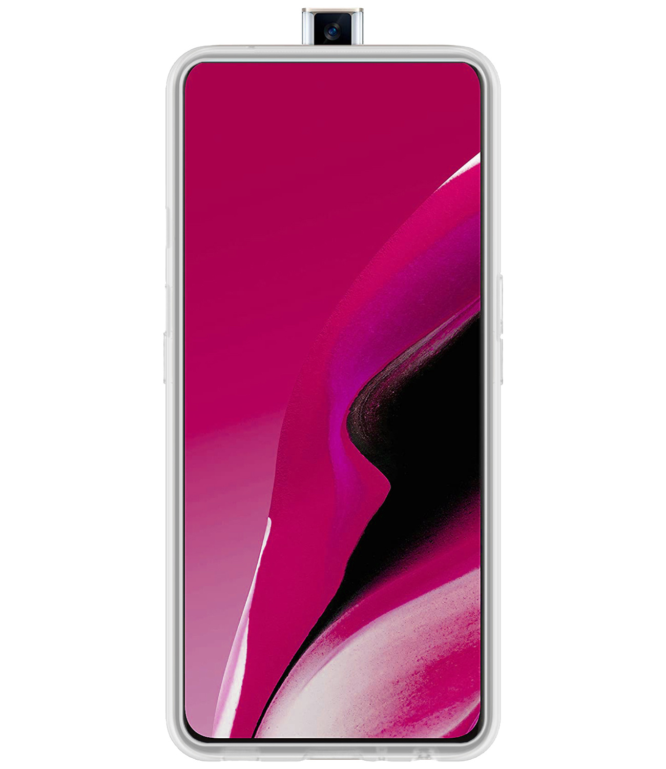 Nomfy Hoesje Geschikt voor OPPO Reno 2Z Hoesje Siliconen Cover Case - Hoes Geschikt voor OPPO Reno 2Z Hoes Back Case - 2-PACK - Transparant