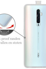 Nomfy Hoesje Geschikt voor OPPO Reno 2Z Hoesje Siliconen Cover Case - Hoes Geschikt voor OPPO Reno 2Z Hoes Back Case - Transparant