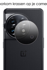 NoXx Screenprotector Geschikt voor OnePlus 11 Camera Screenprotector Gehard Glas - Screenprotector Geschikt voor OnePlus 11 Screenprotector Camera Tempered Glass - 3x