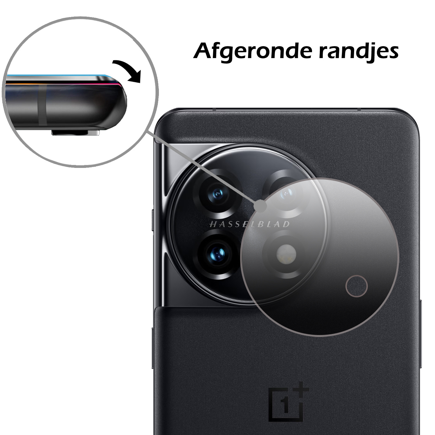 Nomfy Screenprotector Geschikt voor OnePlus 11 Camera Screen Protector Beschermglas - Screenprotector Geschikt voor OnePlus 11 Camera Screenprotector Tempered Glass - 3 PACK