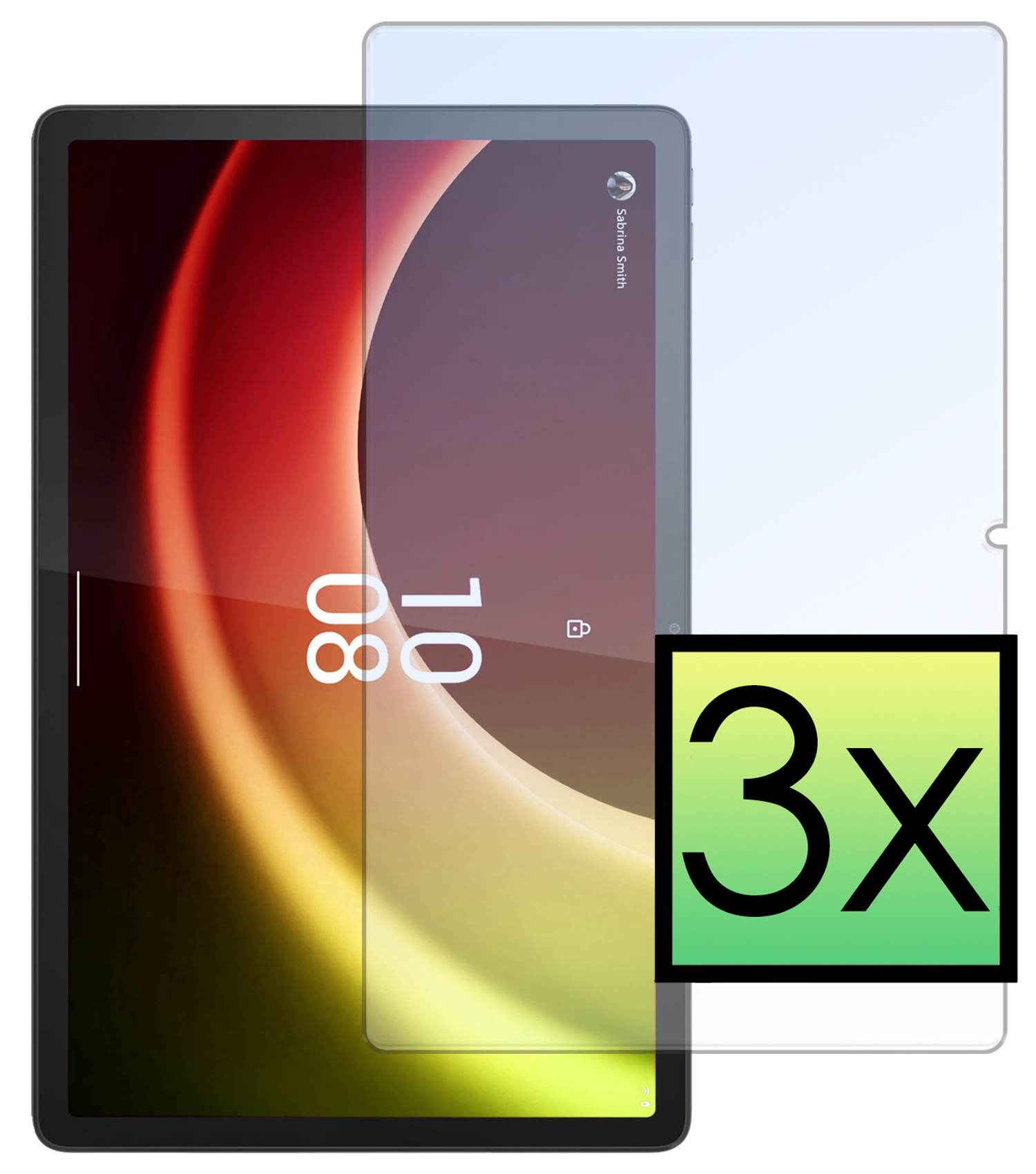 NoXx Screenprotector Geschikt voor Lenovo Tab P11 (2e Gen) Screenprotector Bescherm Glas Screen Protector - 3x