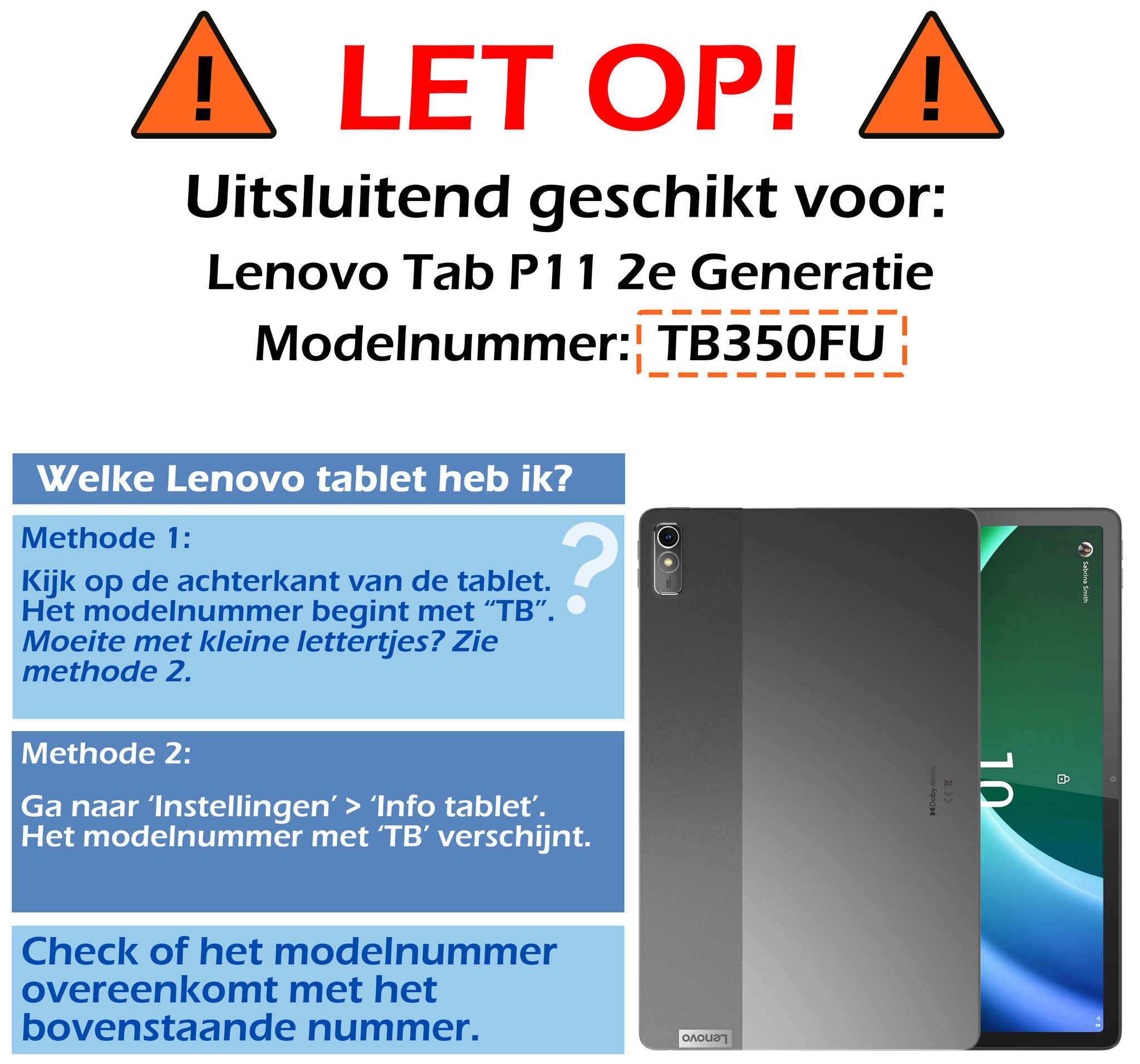 Lenovo Tab P11 (2e Gen) Screenprotector Bescherm Glas - Lenovo Tab P11 (2nd Gen) Screen Protector Tempered Glass - 2 Stuks
