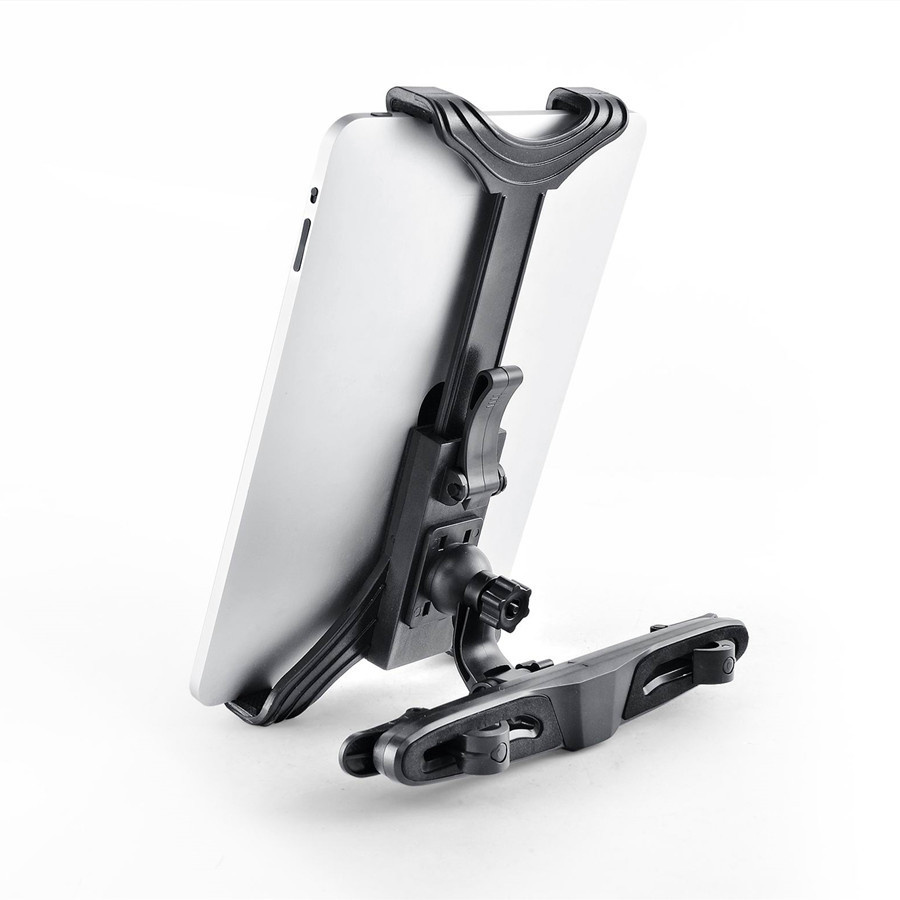 BASEY. Universele Tablet Houder Auto Verstelbaar - Tablethouder Auto 360 Graden - Zwart