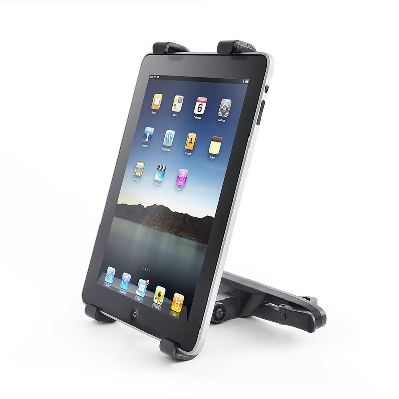 BASEY. Universele Tablet Houder Auto Verstelbaar - Tablethouder Auto 360 Graden - Zwart