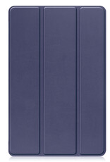 BASEY. Hoesje Geschikt voor Lenovo Tab P11 (2e Gen) Hoes Case Tablet Hoesje Tri-fold - Hoes Geschikt voor Lenovo Tab P11 (2nd Gen) Hoesje Hard Cover Bookcase Hoes - Donkerblauw