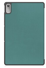BASEY. Hoesje Geschikt voor Lenovo Tab P11 (2e Gen) Hoes Case Tablet Hoesje Tri-fold - Hoes Geschikt voor Lenovo Tab P11 (2nd Gen) Hoesje Hard Cover Bookcase Hoes - Donkergroen