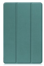 BASEY. Hoesje Geschikt voor Lenovo Tab P11 (2e Gen) Hoes Case Tablet Hoesje Tri-fold - Hoes Geschikt voor Lenovo Tab P11 (2nd Gen) Hoesje Hard Cover Bookcase Hoes - Donkergroen
