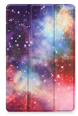 BASEY. Hoesje Geschikt voor Lenovo Tab P11 (2e Gen) Hoes Case Tablet Hoesje Tri-fold - Hoes Geschikt voor Lenovo Tab P11 (2nd Gen) Hoesje Hard Cover Bookcase Hoes - Galaxy